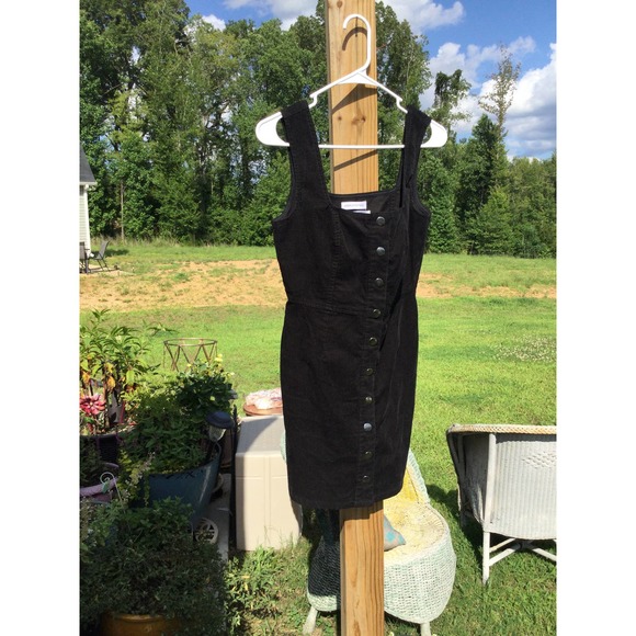 Urban Outfitters Dresses & Skirts - Urban Outfitters womens black corduroy jumper 4 academia overall Y2K clueless